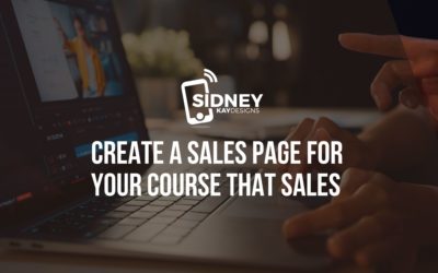 Create a Sales Page for Your Course that Sells